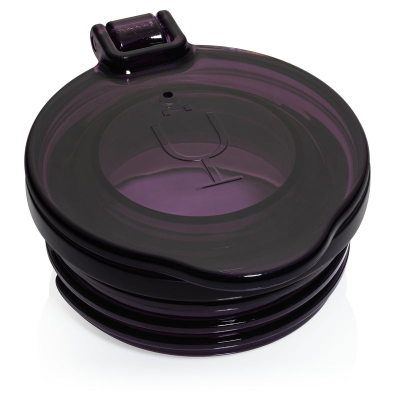 Champagne Flute Replacement Lids | (Clear, Purple & Black) - Weekend Set