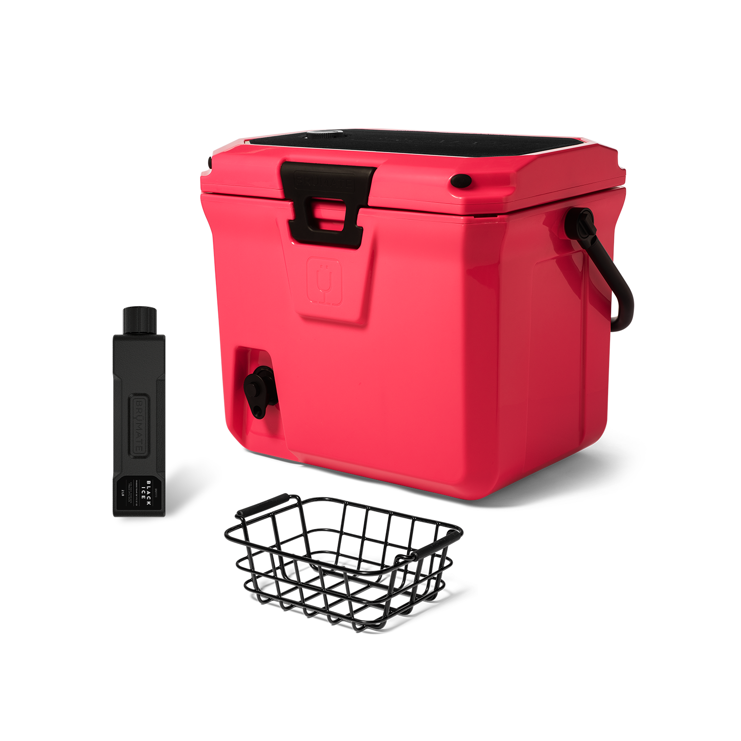 Br�Tank 20-Quart Grab + Go Cooler Bundle | Neon Pink